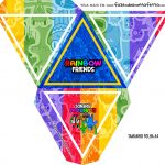 Caixa Piramide Personalizada Rainbow Friends