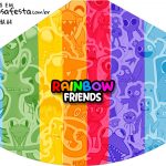 Chapeu de Festa Personalizado Rainbow Friends