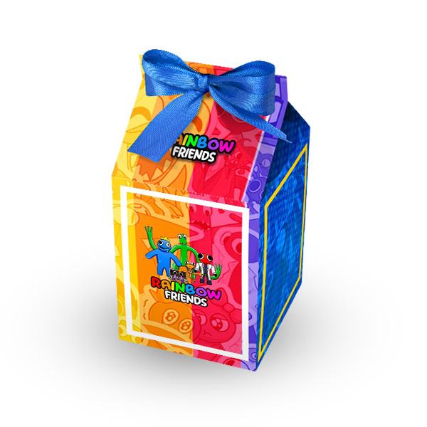 Kit Revista de Colorir + Giz de Cera Rainbow Friends