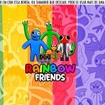 Saia Lateral de Bolo Rainbow Friends