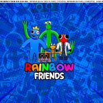 Tema Rainbow Friends. Bolo cenográfico em biscuit. #rainbowfriends #ra