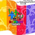 Topper Bandeirinha Rainbow Friends