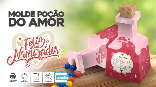 Molde Poção do Amor – Pronto para Imprimir – Gratuito