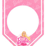 Bandeirinha Varal Kit Digital Barbie