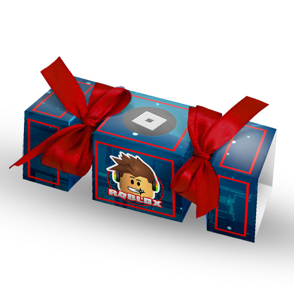 Kit 6 Caixas Personalizadas tema Roblox