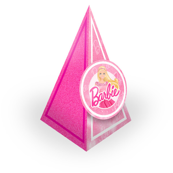 Caixa Cone do Kit Digital Barbie