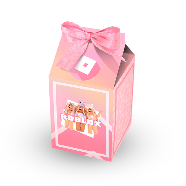 Caixa Milk Kit Digital Roblox Rosa - Fazendo a Nossa Festa