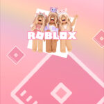 Convite Digital Roblox Rosa