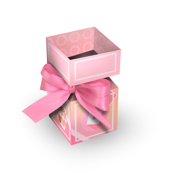 Caixa Cubo Roblox Rosa Pink