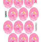 Rotulo Tubete Oval Kit Digital Barbie