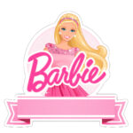 Topo de Bolo Kit Digital Barbie