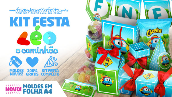 Kit Festa Leo o Caminhão - Decoração Infantil