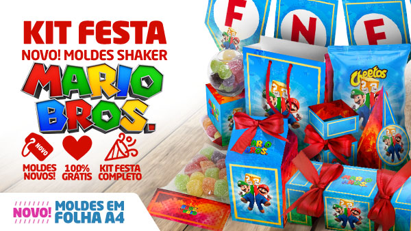 Saia de Bolo 2 Mario Bros Filme - Fazendo a Nossa Festa