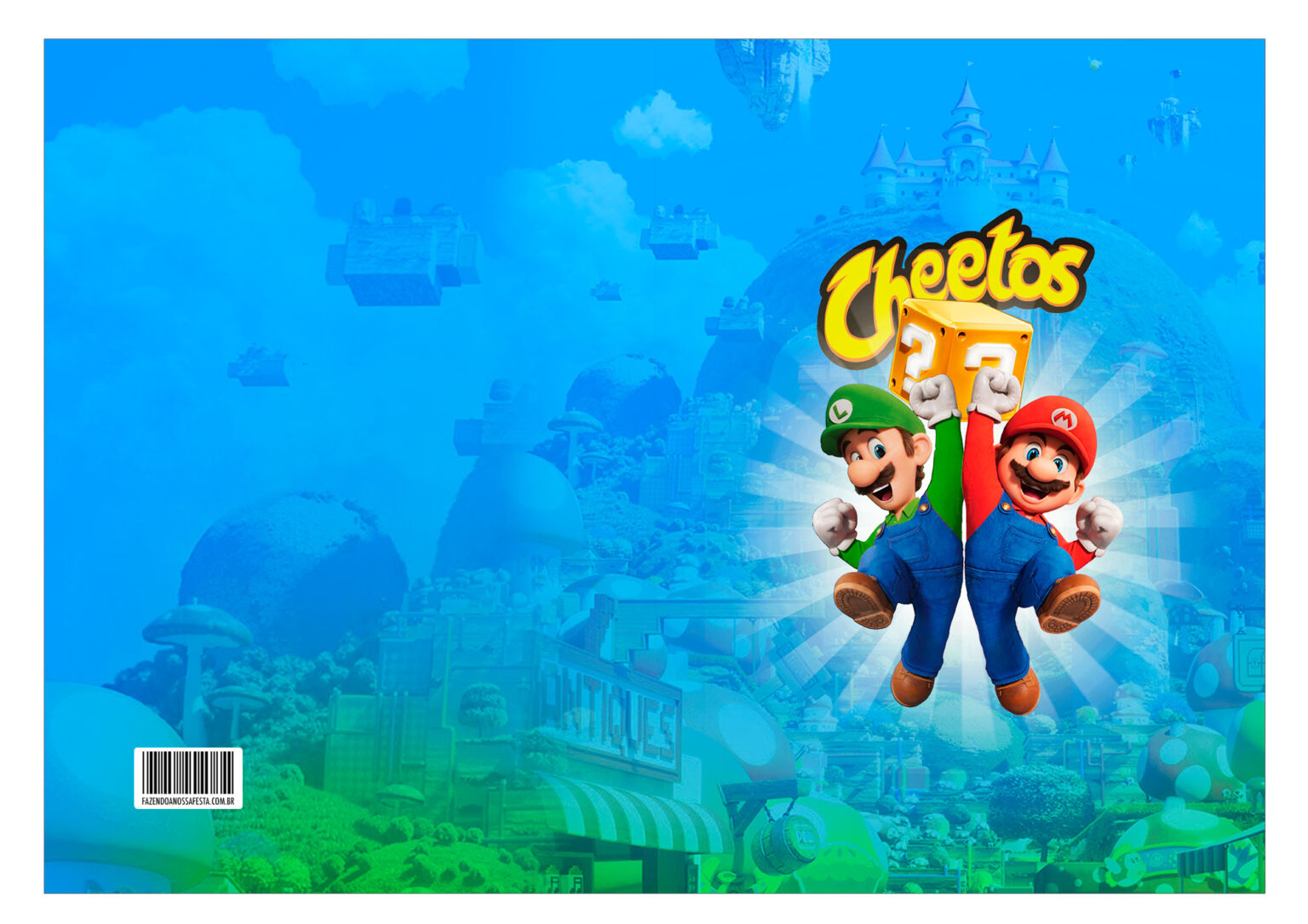 Mini Cheetos Salgadinho Mario Bros Filme - Fazendo a Nossa Festa
