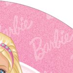 Painel de Festa Barbie Redondo 3