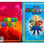 Revista Colorindo Mario Bros Filme