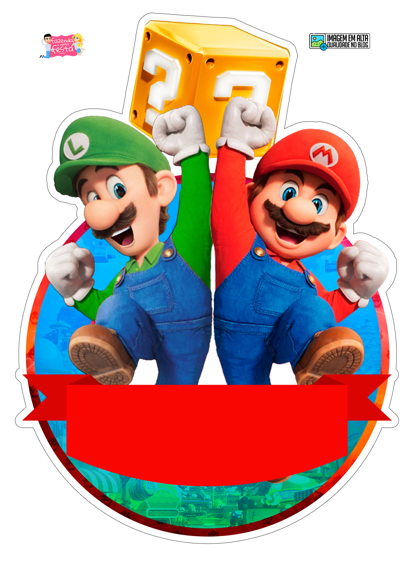 Saia de Bolo 2 Mario Bros Filme - Fazendo a Nossa Festa