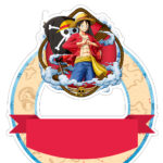 Topo de Bolo Redondo 1 One Piece