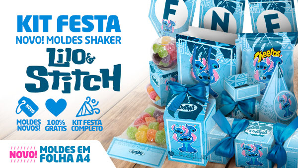 Kit Decoração De Festa Infantil Stitch E Angel