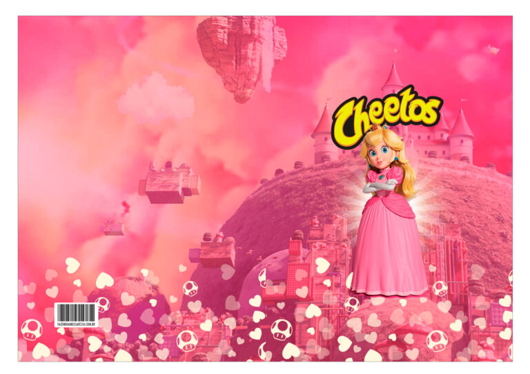 Mini Cheetos Salgadinho Peach Mario Bros Filme - Fazendo a Nossa Festa