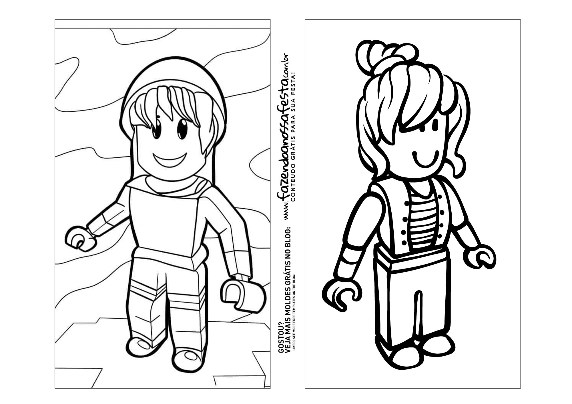 Desenhos de ROBLOX para colorir - Desenhos para colorir - Imprima desenhos  para colorir 