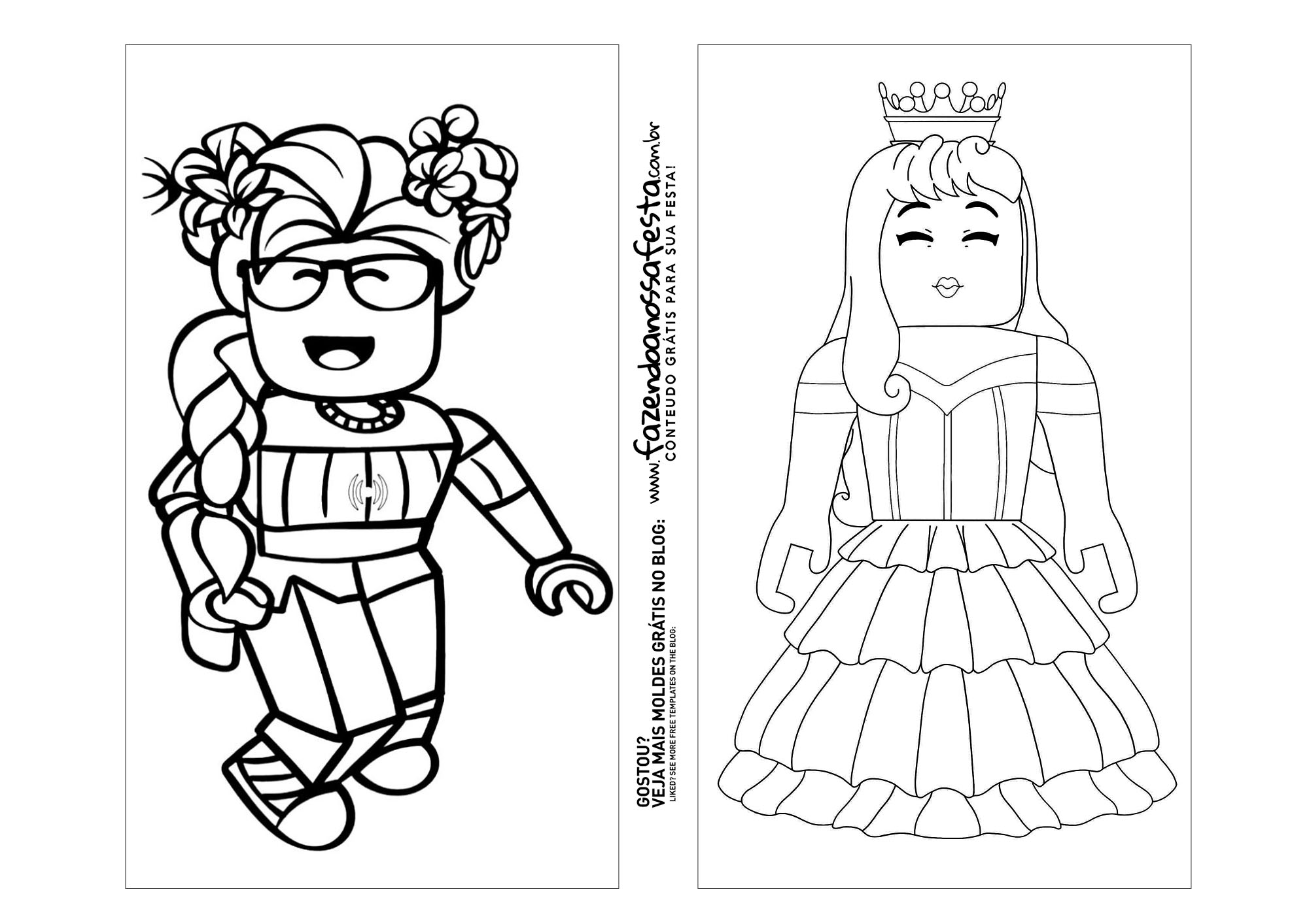 Desenhos de ROBLOX para colorir - Desenhos para colorir - Imprima