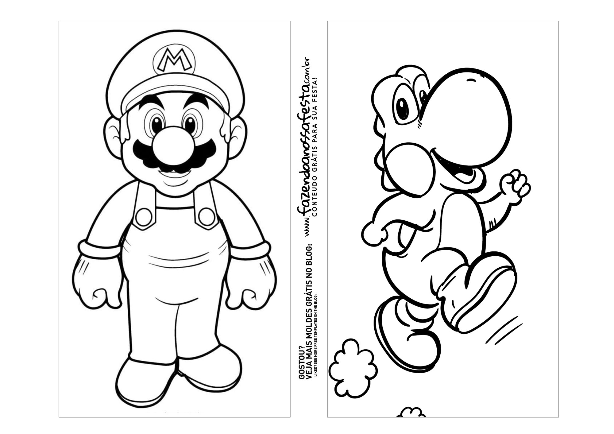 Desenhos para colorir Super Mario