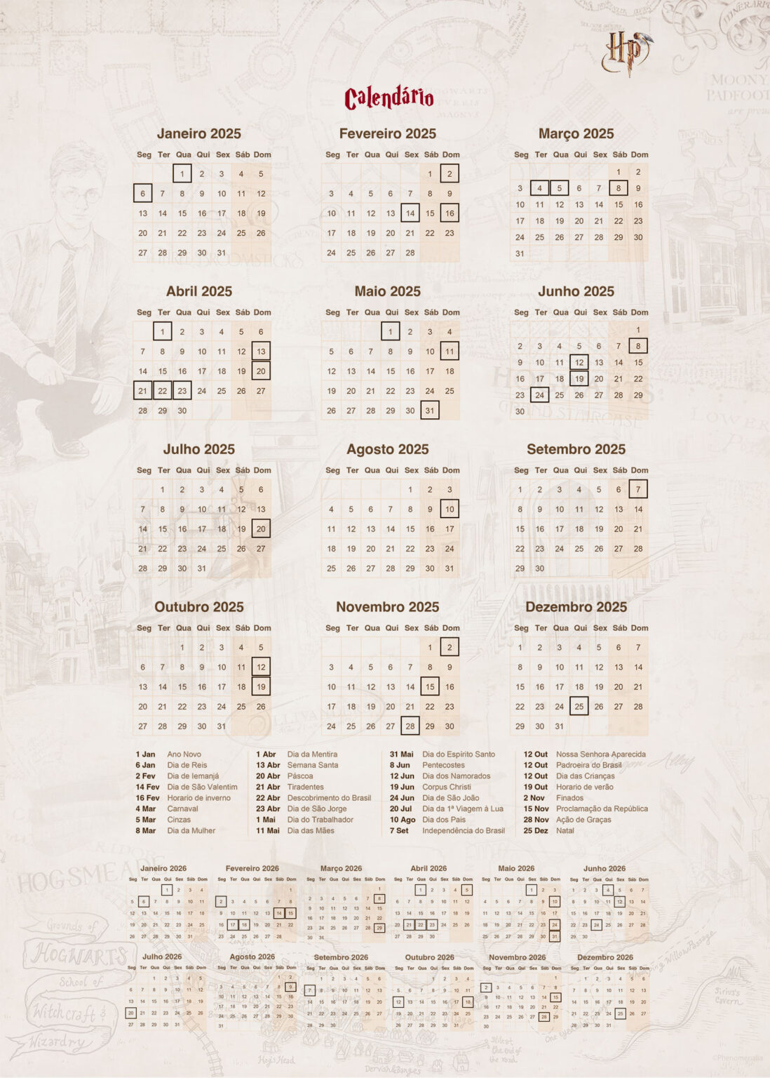 Harry Potter Kalender Xxl 2025 