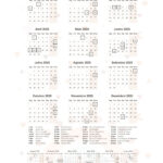 Calendario 2025 Planner Arco Iris Boho