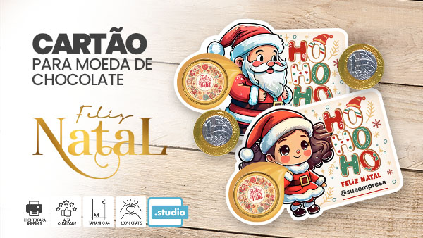 Cartão de Natal para imprimir