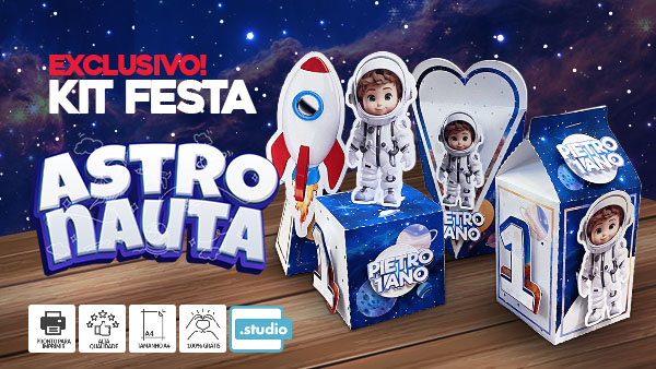 Kit Festa Astronauta para Imprimir