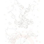 Minhas Viagens Mapa Mundi Planner Arco Iris Boho