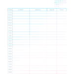 Pagina Agenda Clientes Janeiro Planner Colorido 25