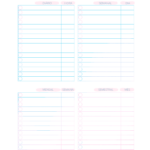 Planejamento de Limpeza Planner Colorido 2025