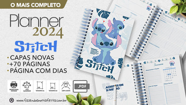 Planner 2024 Stitch para Imprimir Download Gratis