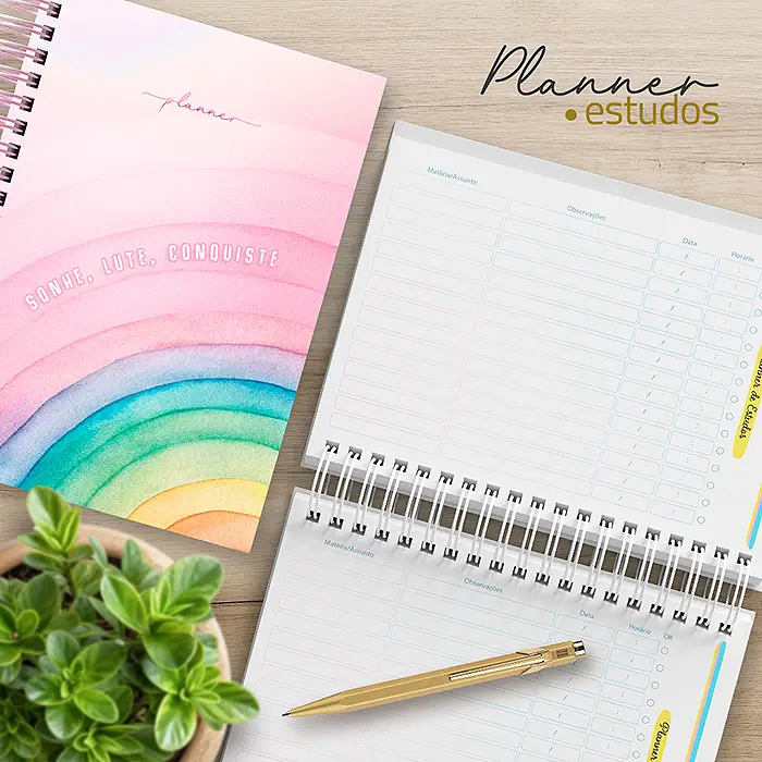 Planner Colorido 25 Estudo