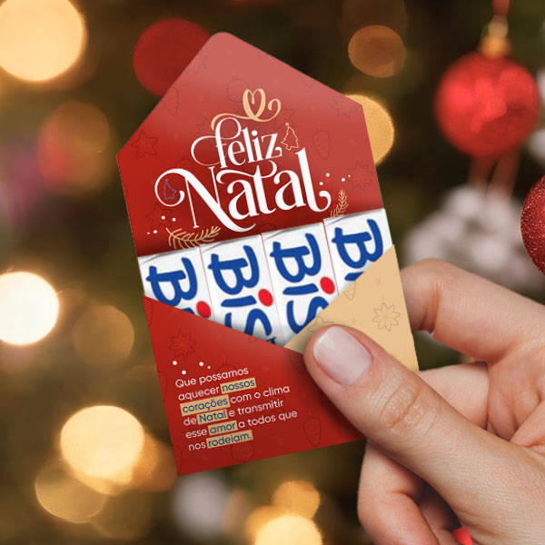 Caixa Mini Envelope de Natal Detalhes