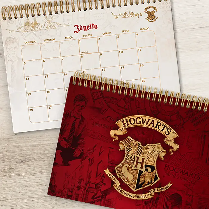 Calendario Mensal 2025 Harry Potter para imprimir