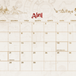 Calendario Mensal Abril