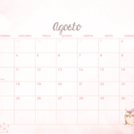 Calendario Mensal Agosto