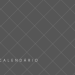 Calendario Mensal Capa Minimalista Preto e Branco