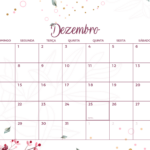 Calendario Mensal Dezembro