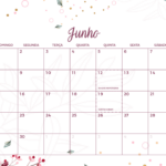 Calendario Mensal Junho