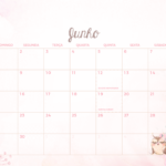 Calendario Mensal Junho