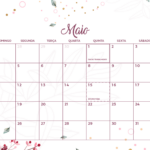 Calendario Mensal Maio