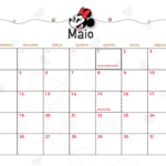 Calendario Mensal Maio Minnie