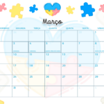 Calendario Mensal Marco Autismo