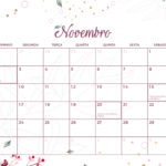 Calendario Mensal Novembro