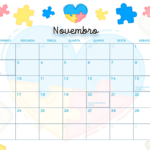 Calendario Mensal Novembro Autismo