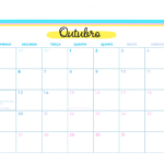 Calendario Mensal Outubro